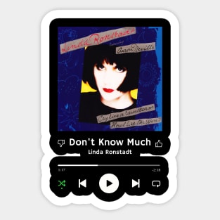 Stereo Music Player - Don't Know Much Sticker